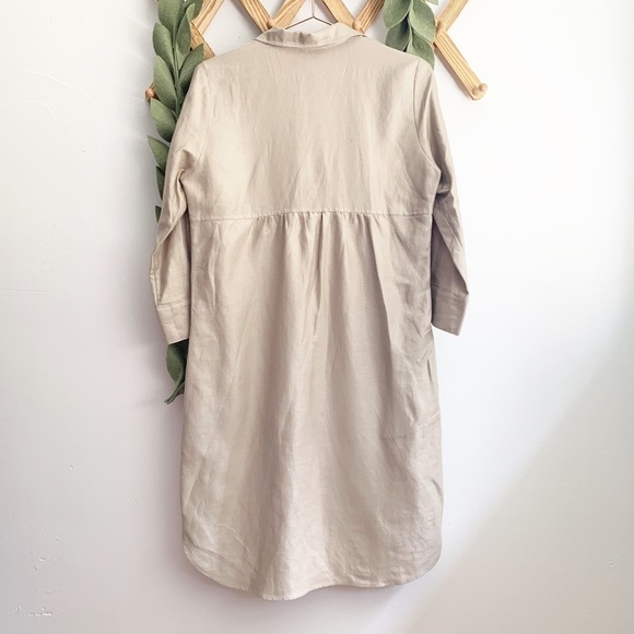 MaxMara Pintuck Shirt Dress with Pockets - Picture 6 of 7
